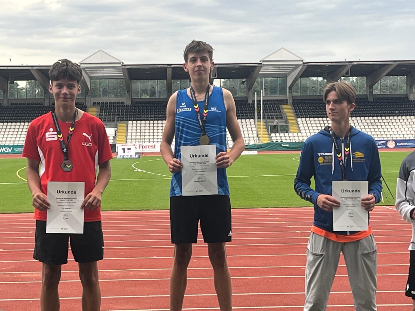 David wird M15 Deutscher Meister