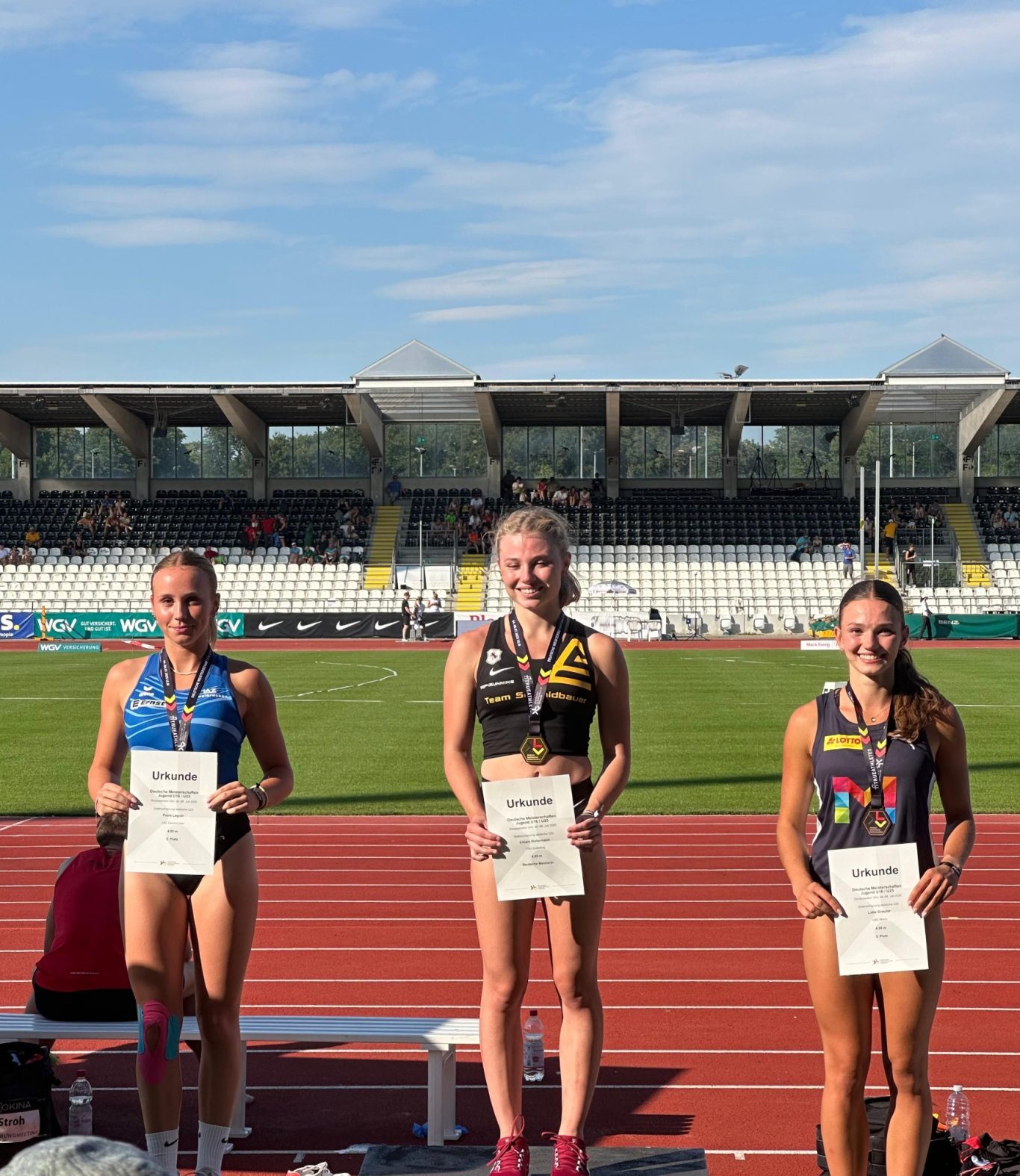 Paula mit U20 EM Norm und Platz 2 bei der DM U23